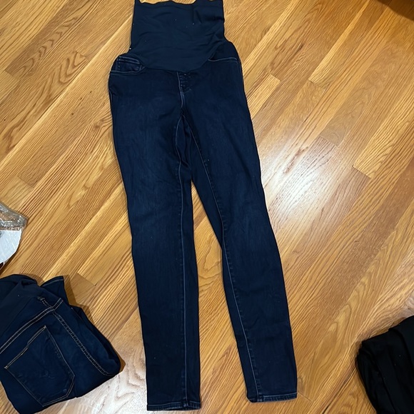 Shya Collection dark denim maternity skinny jeans - Size 30 - Picture 2 of 5